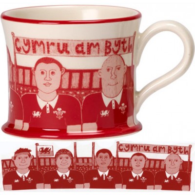 Welsh Rugby Mug Red